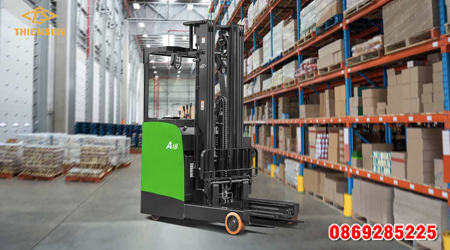 Công nghệ Lithium được tích hợp trên xe nâng điện đứng lái Hangcha
