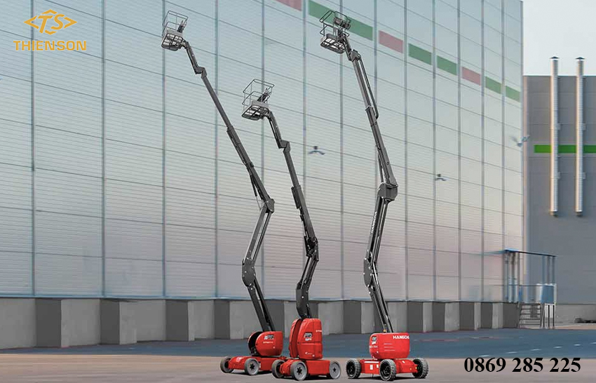 Xe nâng người boom lift Hangcha có tính ứng dụng rộng rãi